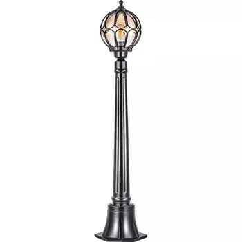 Светильник садово-парковый Feron PL3806, IP44, E27, 60 Вт, 220х220х1050 мм, цвет чёрный