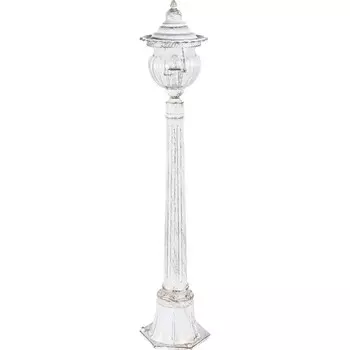 Светильник садово-парковый Feron PL596, IP44, E27, 60 Вт, 195х195х1035 мм, цвет белое золото