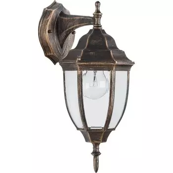 Светильник садово-парковый Feron PL6002, IP44, E27, 60 Вт, 190х165х380 мм, цвет чёрное золото