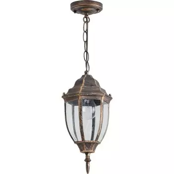 Светильник садово-парковый Feron PL6005, IP44, E27, 60 Вт, 165х145х850 мм, цвет чёрное золото