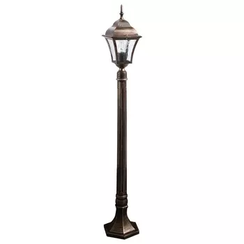 Светильник садово-парковый Feron PL616, IP44, E27, 60 Вт, 145х145х1080 мм, цвет чёрное золото