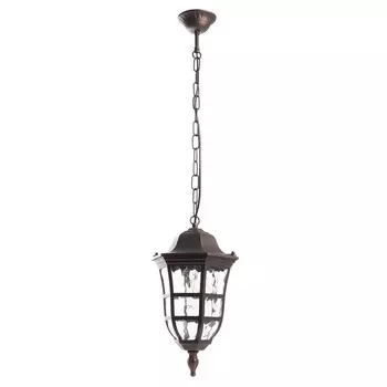 Светильник садово-парковый Feron PL695, IP44, E27, 60 Вт, 205х205х840 мм, цвет коричневый