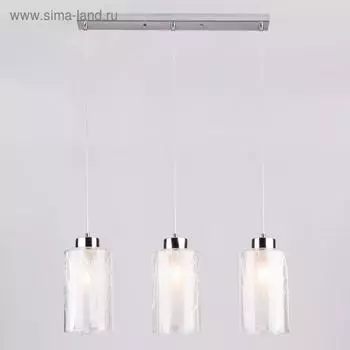 Светильник Santos, 3x60Вт E27, цвет хром