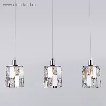 Светильник Scoppio, 3x60Вт E14, цвет хром