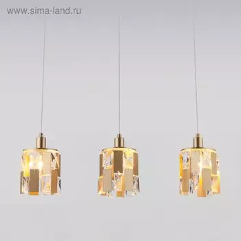 Светильник Scoppio, 3x60Вт E14, цвет золото