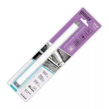 Светильник сенсорный Gauss модель F, 3,5Вт LED, 4000К, 350лм, цвет белый