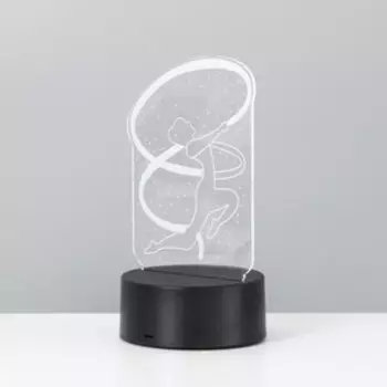 Светильник сенсорный «Гимнастка» LED 7 цветов USB/от батареек