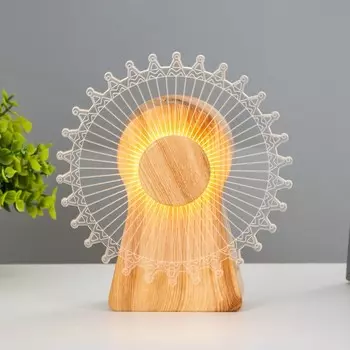 Светильник сенсорный «Колесо» LED крутится 6 Вт USB 15416 см RISALUX