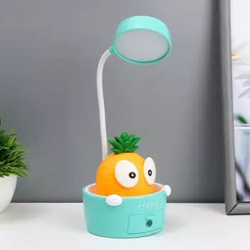 Светильник сенсорный с точилкой «Ананасик» LED, от USB/АКБ 6 Вт желтый-зеленый 8625 см RISALUX 10