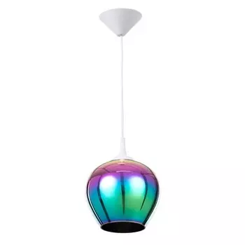 Светильник Шакира 1хЕ27 белый/радуга 20х20х18см