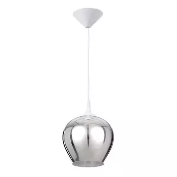 Светильник BayerLux Шакира 1хЕ27 белый/серебро 20х20х18см