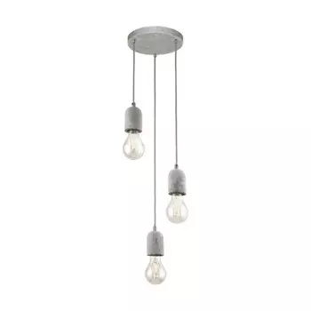 Светильник SILVARES, 3x60Вт E27, цвет серый