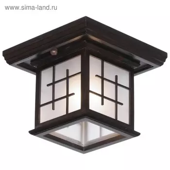 Светильник «Симона» 1x40Вт E27 коричневый 23x23x18см