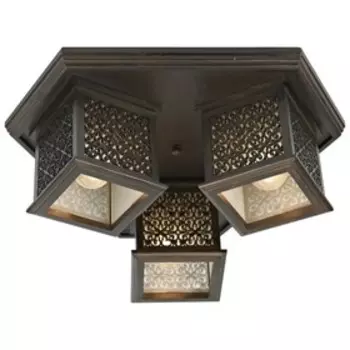 Светильник «Симона» 3x40Вт E27 коричневый 50x50x17см