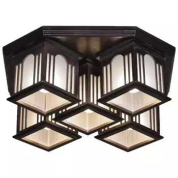 Светильник "Симона" 5x40Вт E27 коричневый 50x50x17,5см