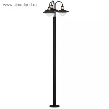 Светильник SIRMIONE, 3x60Вт, E27, IP44, цвет черный, золото