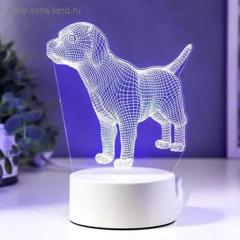 Светильник "Собачка" LED RGB от сети