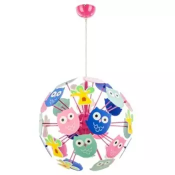 Светильник "Совята" 5х40Вт Е14 розовый