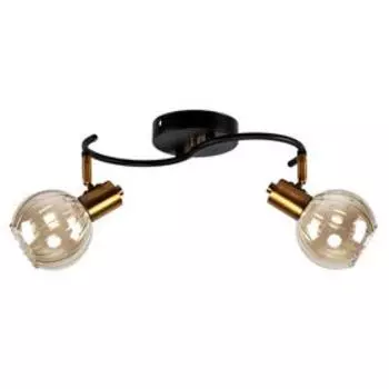 Светильник SP.020-62-52, 2x40Вт E14, цвет чёрный, золото