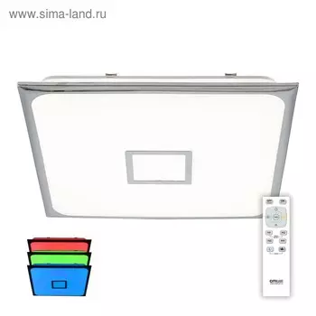 Светильник Старлайт, 80Вт LED, 5200Lm, 3000-4500K, хром, IP44, с ПДУ, RGB