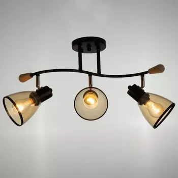 Светильник "Судьба" 3х60Вт Е27 черный