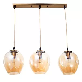 Светильник SVK "Александра" 3х60Вт Е27 медь 18х20см