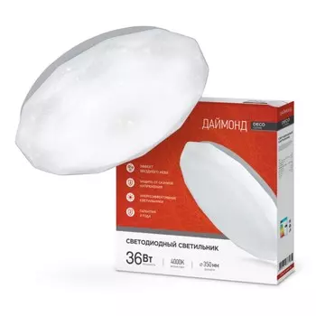 Светильник светодиодный «Даймонд» 36Вт 230В 4000К 2340Лм 380х55 мм