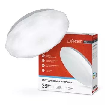 Светильник светодиодный «Даймонд» 36Вт 230В 6500К 2340Лм 380х55 мм