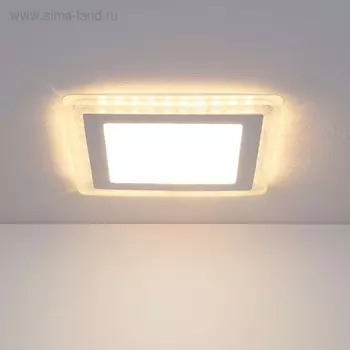 Светильник светодиодный DLS024, 7 Вт, 4200К, LED, цвет белый, d=115мм