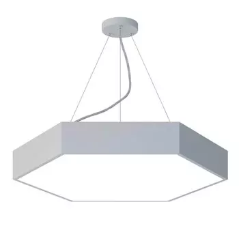 Светильник светодиодный Geometria Hexagon 38Вт 4000К 4000Лм IP40 60х60х8 белый