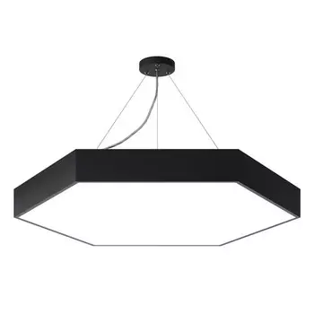 Светильник светодиодный Geometria Hexagon 66Вт 4000К 48х8х8x8 чёрный