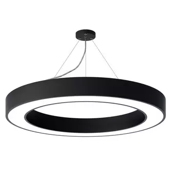 Светильник светодиодный Geometria Ring 56Вт 4000К 4200Лм IP40 80х80х8 чёрный