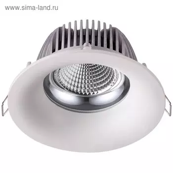 Светильник светодиодный GLOK, 10 Вт, 4100К, LED, цвет белый, d=100мм