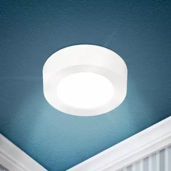 Светильник светодиодный LED накладной круглый, 12Вт, 6500К