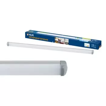 Светильник светодиодный накладной Uniel, 18 Вт, IP44, LED, 4000К, 1800 Лм, 29х600х37 мм, цвет серебристый