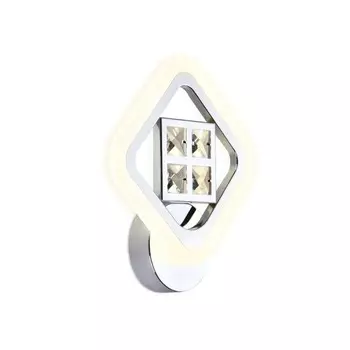 Светильник светодиодный настенный с хрусталём Ambrella light, Ice, FA285, LED, 15 Вт, 1125Lum, 3000-6400К, цвет хром