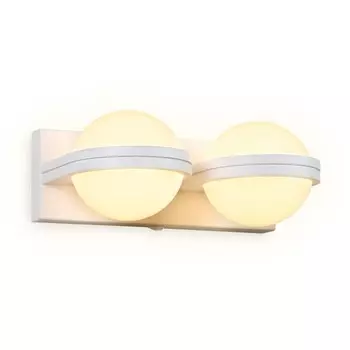 Светильник светодиодный настенный с выключателем Ambrella light, Wall, FW556, 2хLED, 10 Вт, 750Lum, 3000К, цвет белый песок