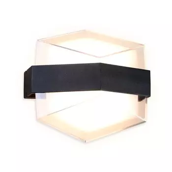 Светильник светодиодный настенный с высокой степенью защиты Ambrella light, Wall, FW300, LED, 10 Вт, 750Lum, 3000К, цвет чёрный песок, матовый