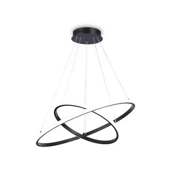 Светильник светодиодный подвесной Ambrella light, Line, FL40812, LED, 45 Вт, 3375Lum, 4200К, цвет чёрный