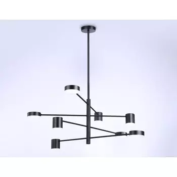 Светильник светодиодный подвесной Ambrella light, LineTech, FL51689, 8хLED, 48 Вт, 3600Lum, 3000-6400К, цвет чёрный
