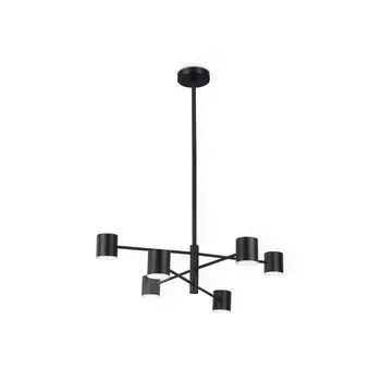 Светильник светодиодный подвесной Ambrella light, LineTech, FL51712, 6хLED, 29 Вт, 2175Lum, 3000-6400К, цвет чёрный