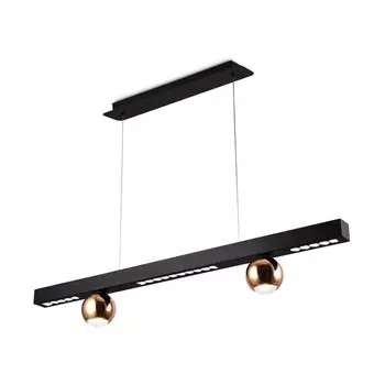 Светильник светодиодный подвесной Ambrella light, LineTech, FL5956, LED, 18 Вт, 1350Lum, 4200К, цвет чёрный, золото