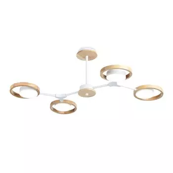 Светильник светодиодный подвесной Ambrella light, LineTech, FL51609, 4хLED, 28 Вт, 2100Lum, 3000-6400К, цвет белый, светлое дерево