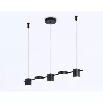 Светильник светодиодный подвесной Ambrella light, LineTech, FL51681, 5хLED, 25 Вт, 1875Lum, 3000-6400К, цвет чёрный