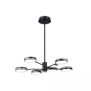 Светильник светодиодный подвесной Ambrella light, LineTech, FL51639, 6хLED, 50 Вт, 3750Lum, 3000-6400К, цвет чёрный, золото