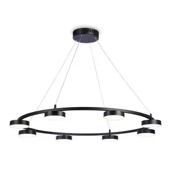 Светильник светодиодный подвесной с пультом Ambrella light, LineTech, FL51763, 9хLED, 67 Вт, 5025Lum, 3000-6400К, цвет чёрный