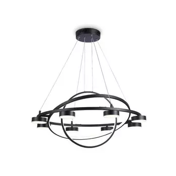 Светильник светодиодный подвесной с пультом Ambrella light, LineTech, FL51779, 11хLED, 112 Вт, 8400Lum, 3000-6400К, цвет чёрный