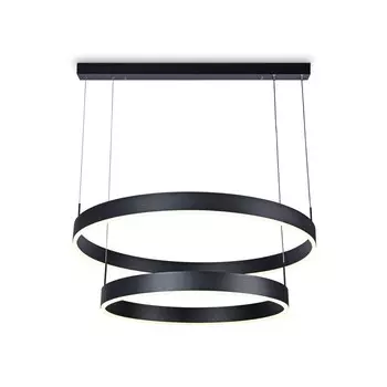Светильник светодиодный подвесной с пультом управления Ambrella light, Original, FA6618, LED, 119 Вт, 8925Lum, 3000-6400К, цвет чёрный, белый матовый