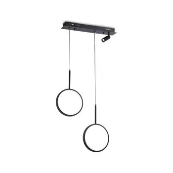 Светильник светодиодный подвесной с пультом Ambrella light, LineTech, FL5274, LED, 38 Вт, 2850Lum, 3000-6400К, цвет чёрный