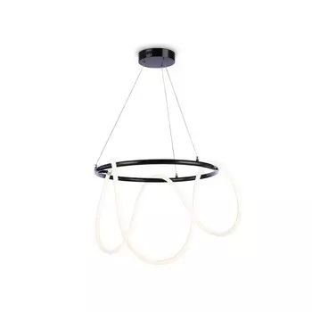 Светильник светодиодный подвесной с пультом Ambrella light, Line, FL10501, LED, 74 Вт, 5550Lum, 3000-6400К, цвет чёрный хром
